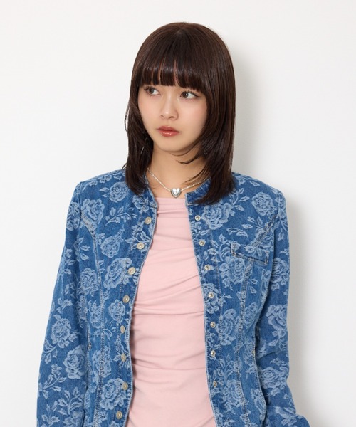 SLY(スライ)の「HEART MOTIF CHOKER ハートモチーフ チョーカー(ネックレス・レディース・レッド/ホワイト・FREE)」の13枚目の写真