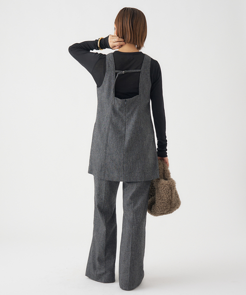 IENA(イエナ)の「《追加3》リヨセルカシミヤロングTシャツ(Tシャツ/カットソー・レディース・ブラック/ライトグレー/ホワイト/ピンク・FREE)」の15枚目の写真