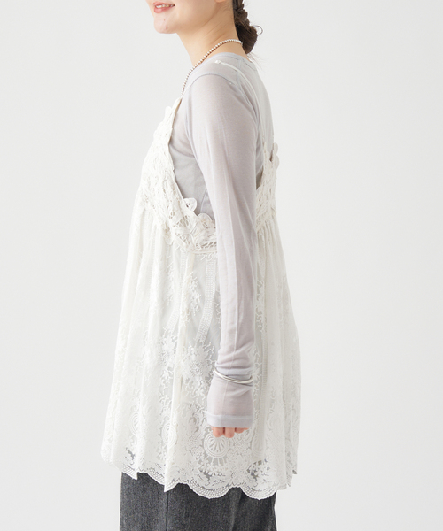 IENA(イエナ)の「《追加3》リヨセルカシミヤロングTシャツ(Tシャツ/カットソー・レディース・ブラック/ライトグレー/ホワイト/ピンク・FREE)」の20枚目の写真