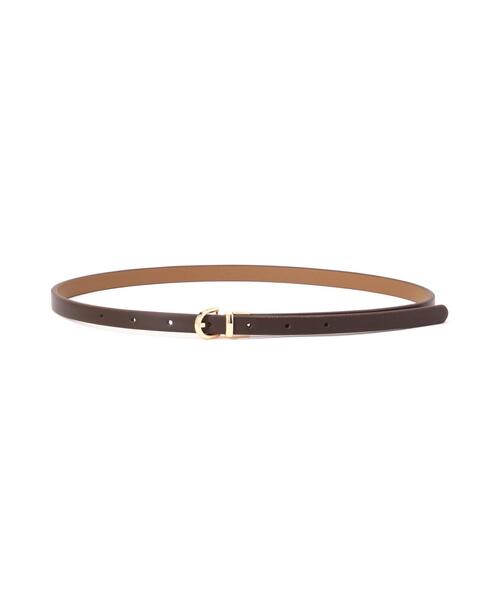 NATURAL BEAUTY BASIC(ナチュラルビューティーベーシック)の「リバーシブルナローベルト(ベルト・レディース・キャメル/ダークブラウン/ブラック・FREE)」の2枚目の写真