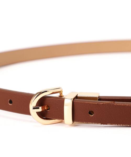 NATURAL BEAUTY BASIC（ナチュラルビューティーベーシック）の「リバーシブルナローベルト（ベルト・レディース・キャメル/ダークブラウン/ブラック・FREE）」の12枚目の写真