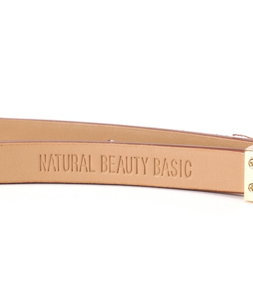 NATURAL BEAUTY BASIC（ナチュラルビューティーベーシック）の「リバーシブルナローベルト（ベルト・レディース・キャメル/ダークブラウン/ブラック・FREE）」の4枚目の写真
