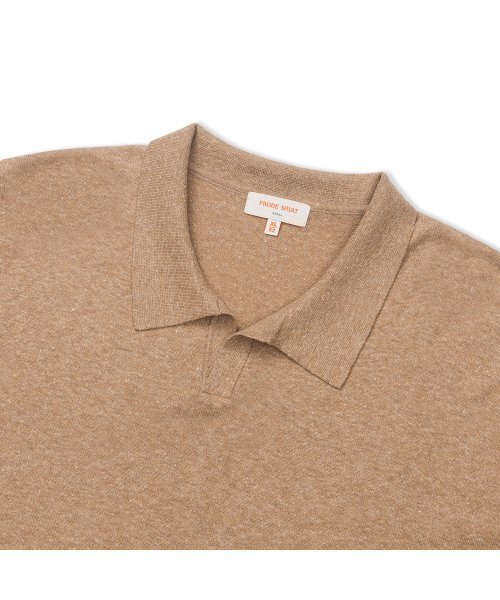PRODESHIRT(プロデシャツ)の「ヴィンテージソフトリネンオープンカラーニット(ペブルビーチ)(ニット/セーター・メンズ・その他・M/L/XL)」の2枚目の写真