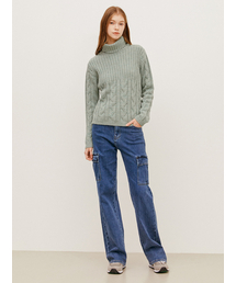 VNYSTUDIO（ブイエヌワイスタジオ）の「Alpaca blend twist turtle neck knit sweater（ニット/セーター）」