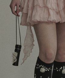 MAU SOLEUM（マウソレウム）の「Leather Pearl Lip Case Bag - Black（ポーチ）」