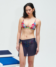 Mesh Mini Skirt - Navy