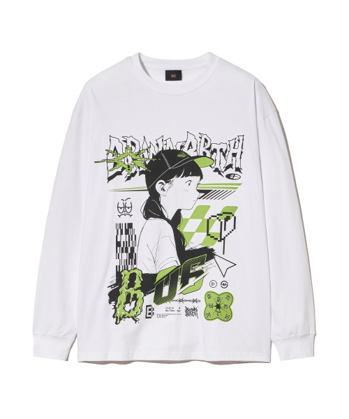 BROWNBREATH(ブラウンブレス)の「CONFUSION LONGSLEEVE - WHITE(Tシャツ/カットソー・レディース・その他・S/M/L/XL)」の1枚目の写真