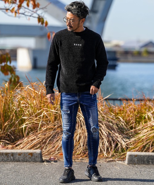 adamsJUGGLER（アダムスジャグラー）の「RTEG R.S&Dデニムロングパンツ（デニムパンツ・メンズ・ブラック/インディゴブルー・S/M/L/XL）」の21枚目の写真