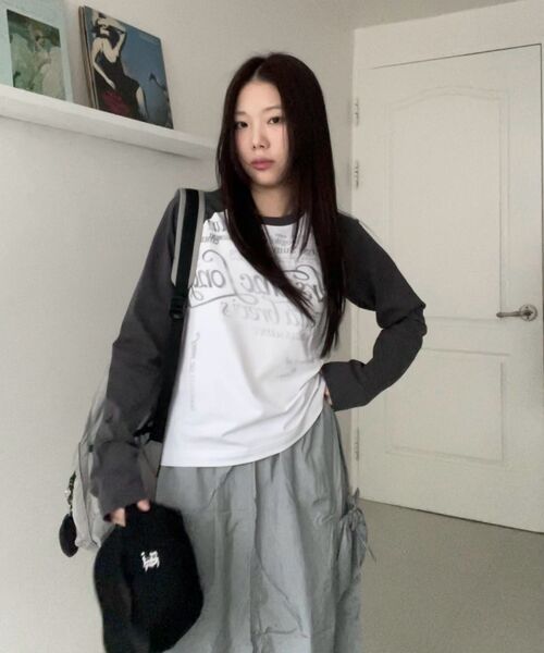 LMCの「OVAL GLOBE BACKPACK gray(バックパック/リュック・レディース・その他・ONE SIZE)」の2枚目の写真