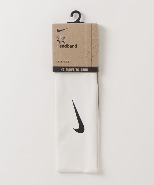 NIKE（ナイキ）の「NIKE/ナイキ Dri-Fit フューリー クラシックヘッドバンド /BN3050（ヘアバンド・メンズ・ホワイト/ブラック・F）」の4枚目の写真