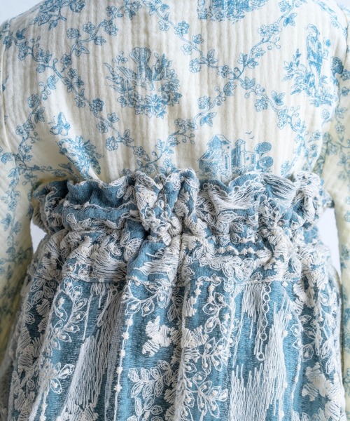 SweetMommy（スウィートマミー）の「2ピース ベビー袴 ロンパース ベビーアクセセット　[ひな祭り] [誕生日 記念日 お食い初め お宮参り]（着物・キッズ・ブルー/ピンク・50-70/80/90）」の12枚目の写真