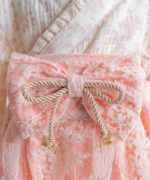 SweetMommy（スウィートマミー）の「2ピース ベビー袴 ロンパース ベビーアクセセット　[ひな祭り] [誕生日 記念日 お食い初め お宮参り]（着物・キッズ・ブルー/ピンク・50-70/80/90）」の11枚目の写真