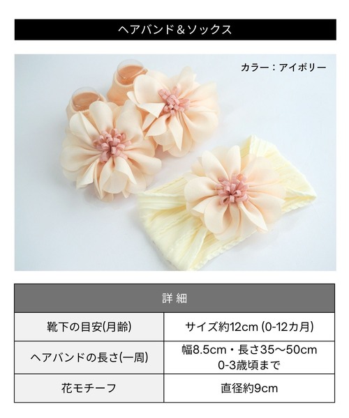 SweetMommy（スウィートマミー）の「2ピース ベビー袴 ロンパース ベビーアクセセット　[ひな祭り] [誕生日 記念日 お食い初め お宮参り]（着物・キッズ・ブルー/ピンク・50-70/80/90）」の19枚目の写真