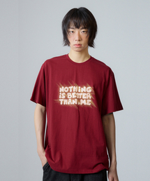 NOTHINGISBETTERTHANME（ナッシングイズベターザンミー）の「LIGHT LETTERING TEE_burgundy（Tシャツ/カットソー）」