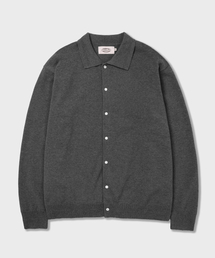 AMFEAST（アンフィースト）の「エッセンシャルロングスリーブニットシャツグレー（ニット/セーター）」