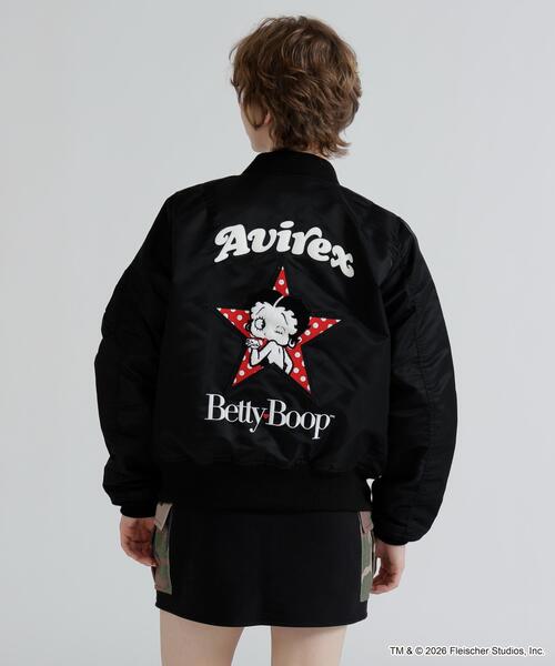 BETTY BOOP(ベティ・ブープ)の「《AVIREX × Betty Boop》LIGHT MA-1(MA-1・レディース・ブラック・M/S)」の6枚目の写真