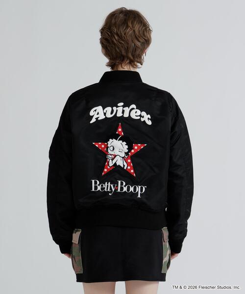 BETTY BOOP(ベティ・ブープ)の「《AVIREX × Betty Boop》LIGHT MA-1(MA-1・レディース・ブラック・M/S)」の13枚目の写真