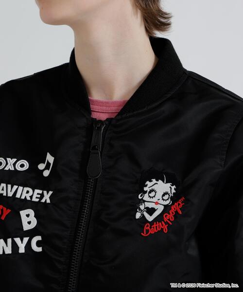 BETTY BOOP(ベティ・ブープ)の「《AVIREX × Betty Boop》LIGHT MA-1(MA-1・レディース・ブラック・M/S)」の14枚目の写真