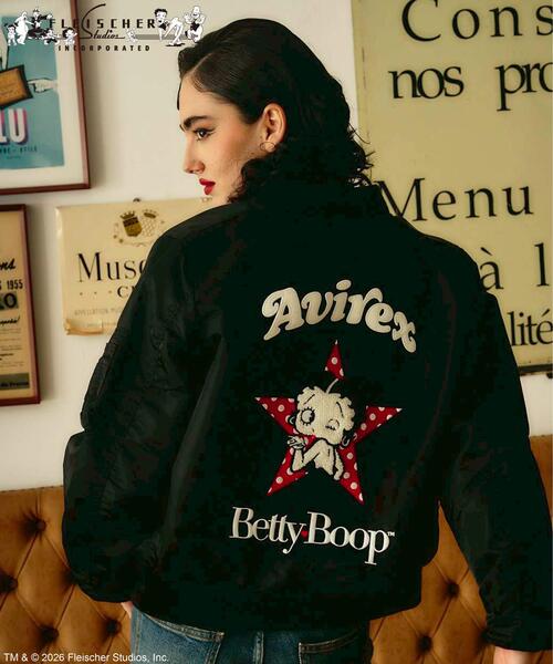 BETTY BOOP(ベティ・ブープ)の「《AVIREX × Betty Boop》LIGHT MA-1(MA-1・レディース・ブラック・M/S)」の17枚目の写真