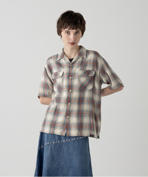 PENDLETON(ペンドルトン)の「オープンカラー・シャツ・S/S(シャツ/ブラウス・メンズ・レッド系その他/インディゴブルー/ローズ/グレー系その他・MEDIUM/SMALL)」の1枚目の写真