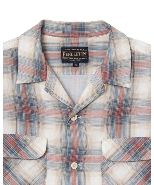 PENDLETON(ペンドルトン)の「オープンカラー・シャツ・S/S(シャツ/ブラウス・メンズ・レッド系その他/インディゴブルー/ローズ/グレー系その他・MEDIUM/SMALL)」の8枚目の写真