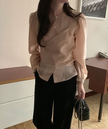 FAVORITO（ファヴォリート）の「レイヤード風 カシュクールキャミブラウス（その他トップス）」