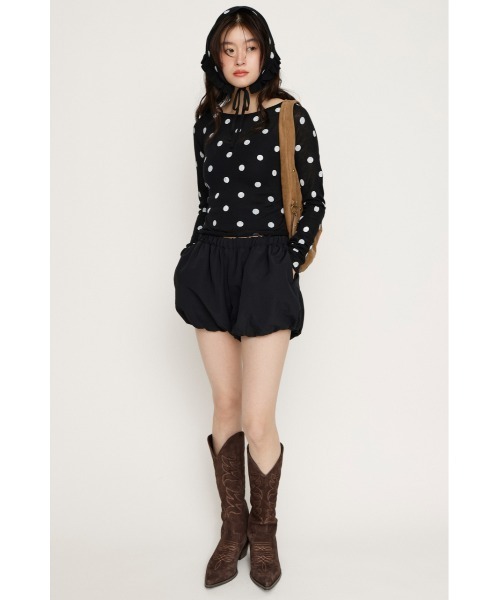 MICHIXSLY BALLOON S/PT ミチスライバルーンショートパンツ 冬服 春服