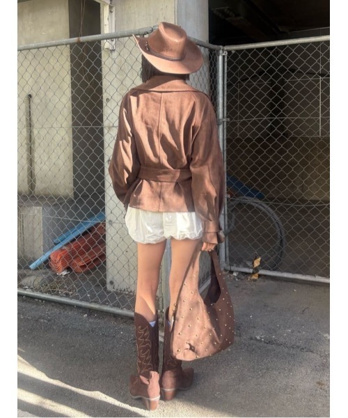SLY(スライ)の「MICHIXSLY BALLOON S/PT ミチスライバルーンショートパンツ 冬服 春服(スラックス・レディース・ブラック/オフホワイト・1/0)」の15枚目の写真