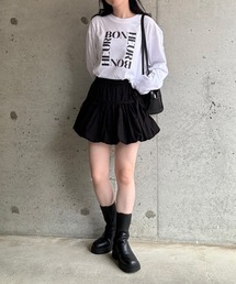 ロゴデザインプリントロンT/長袖Tシャツ