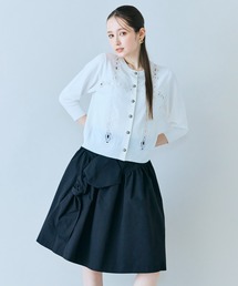 オフショルリボンドッキングニット（ニット/セーター）｜Rirandture