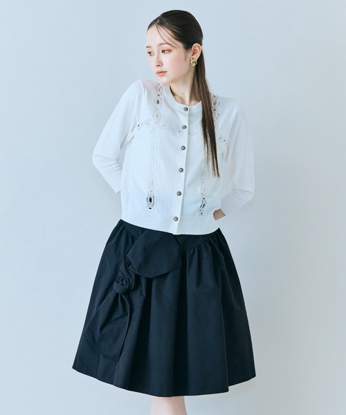 Audie a Muses(オーディアミューズ)の「【人気追加】タックリボンスカート(スカート・レディース・ブラック・38/40/42/36)」の20枚目の写真