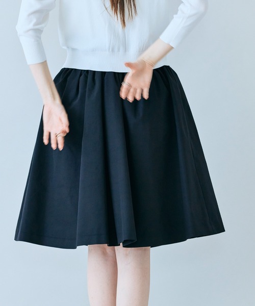 Audie a Muses(オーディアミューズ)の「【人気追加】タックリボンスカート(スカート・レディース・ブラック・38/40/42/36)」の18枚目の写真