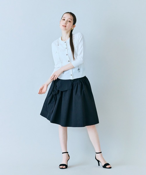 Audie a Muses(オーディアミューズ)の「【人気追加】タックリボンスカート(スカート・レディース・ブラック・38/40/42/36)」の11枚目の写真
