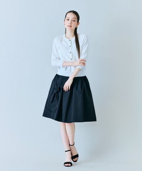 Audie a Muses(オーディアミューズ)の「【人気追加】タックリボンスカート(スカート・レディース・ブラック・38/40/42/36)」の13枚目の写真
