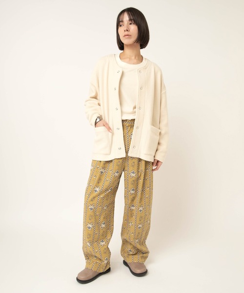 RNA-N（アールエヌエーエヌ）の「M2601 W FACEビッグスナップカーディガン（カーディガン/ボレロ・レディース・グリーン/ブラック/キナリ・FREE）」の15枚目の写真