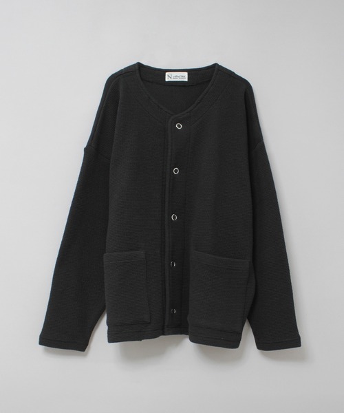 RNA-N（アールエヌエーエヌ）の「M2601 W FACEビッグスナップカーディガン（カーディガン/ボレロ・レディース・グリーン/ブラック/キナリ・FREE）」の9枚目の写真