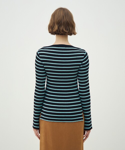 MACPHEE(マカフィー)の「コットンリブ ボートネックプルオーバー(ニット/セーター・レディース・ライトベージュ/ブルー系その他2/ネイビー/ライトグリーン/ミント/ホワイト・S)」の10枚目の写真