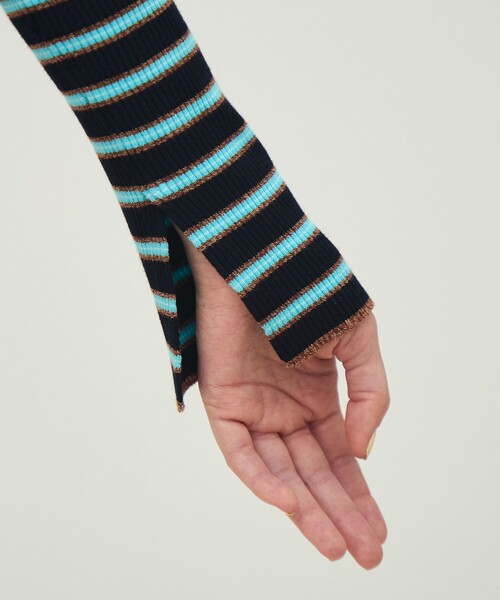 MACPHEE(マカフィー)の「コットンリブ ボートネックプルオーバー(ニット/セーター・レディース・ライトベージュ/ブルー系その他2/ネイビー/ライトグリーン/ミント/ホワイト・S)」の13枚目の写真