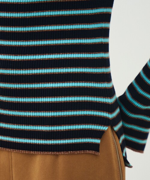 MACPHEE(マカフィー)の「コットンリブ ボートネックプルオーバー(ニット/セーター・レディース・ライトベージュ/ブルー系その他2/ネイビー/ライトグリーン/ミント/ホワイト・S)」の14枚目の写真