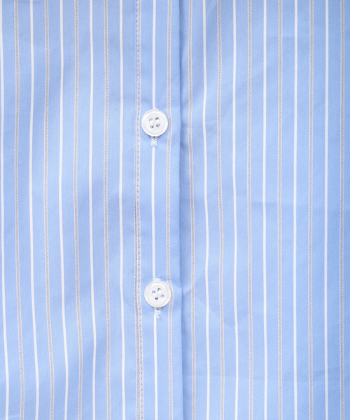 ROYAL PARTY（ロイヤルパーティー）の「ビッグボウタイストライプシャツ（シャツ/ブラウス・レディース・その他/ブルー/オフホワイト・FREE）」の8枚目の写真