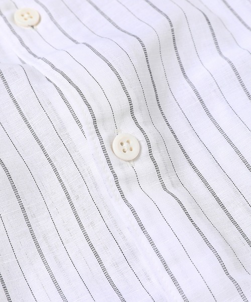 DIGAWEL(ディガウェル)の「Oversized stripe shirt(シャツ/ブラウス・メンズ・ブルー/ブラック・2/1)」の3枚目の写真