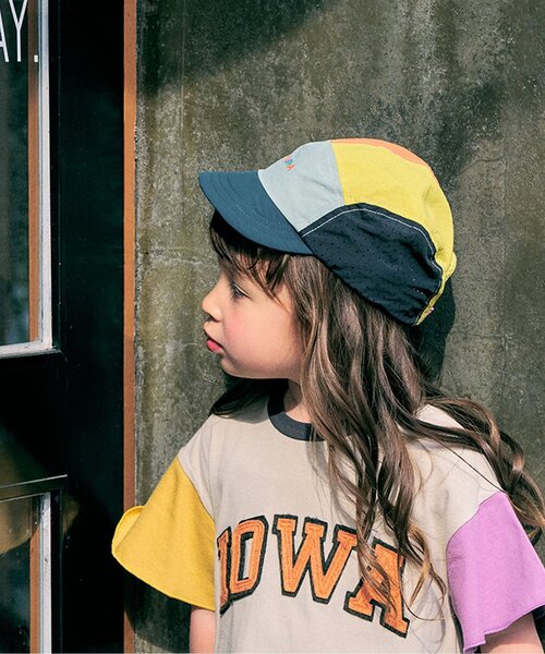 F.O.KIDS(エフオーキッズ)の「ロゴデザインジェットキャップ(キャップ・キッズ・ライトグレー/ピンク/レインボー/ミント/ブラック・50/54/58)」の5枚目の写真