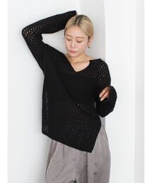 Ungrid | 透かし編みルーズニット(ニット/セーター)