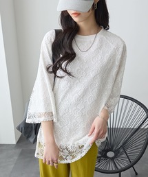 レース重ねTシャツ