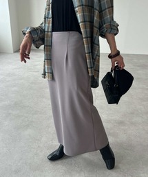 【ZOZOTOWN限定★】カットジョーゼットタイトスカート / 体型カバー / 細見え