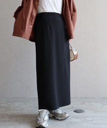 zena（ジェナ）の「【ZOZOTOWN限定★】カットジョーゼットタイトスカート　/　体型カバー　/　細見え（スカート）」