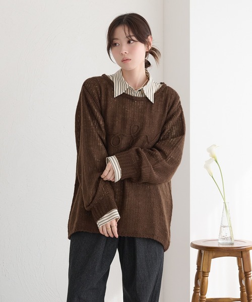 raffime（ラフィミー）の「【Raffime】袖リボンプリーツシャツ（シャツ/ブラウス・レディース・オフホワイト/クリーム/ブラウン系その他・フリー）」の5枚目の写真