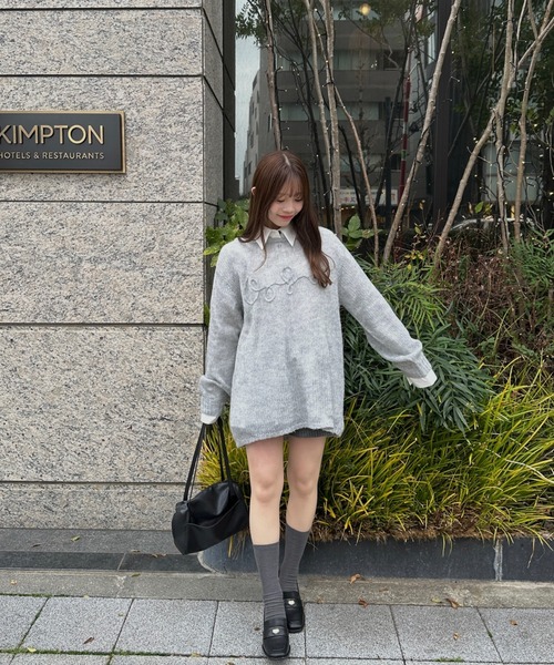 raffime（ラフィミー）の「【Raffime】袖リボンプリーツシャツ（シャツ/ブラウス・レディース・オフホワイト/クリーム/ブラウン系その他・フリー）」の7枚目の写真