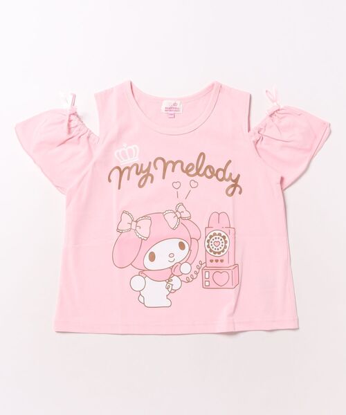 BABYDOLL（ベビードール）の「サンリオ 肩開きリボンTシャツ 1434K（Tシャツ/カットソー・キッズ・パープル/スカイブルー系1/その他25・110cm/100cm/90cm/130cm/120cm）」の3枚目の写真
