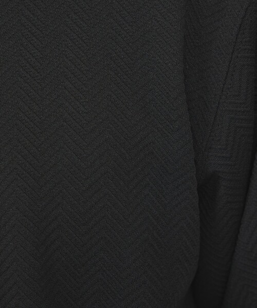 ABAHOUSE GRAY(アバハウスグレイ)の「ヘリンボーン ジャガード 半袖Tシャツ(Tシャツ/カットソー・メンズ・ホワイト/ブラック/グレイッシュブルー/グレイッシュベージュ・46/48)」の13枚目の写真